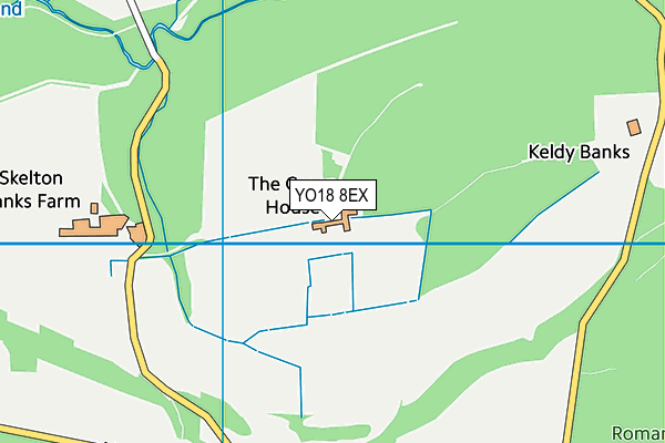 YO18 8EX map - OS VectorMap District (Ordnance Survey)