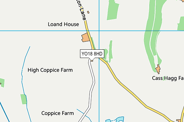 YO18 8HD map - OS VectorMap District (Ordnance Survey)