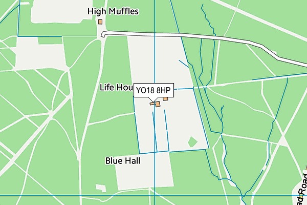 YO18 8HP map - OS VectorMap District (Ordnance Survey)