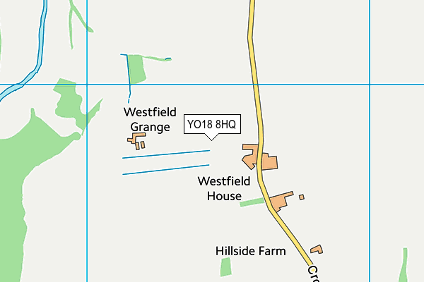 YO18 8HQ map - OS VectorMap District (Ordnance Survey)