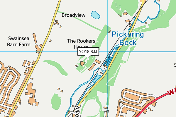 Newbridge Park map (YO18 8JJ) - OS VectorMap District (Ordnance Survey)