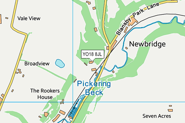 YO18 8JL map - OS VectorMap District (Ordnance Survey)