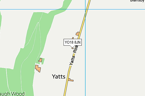 YO18 8JN map - OS VectorMap District (Ordnance Survey)
