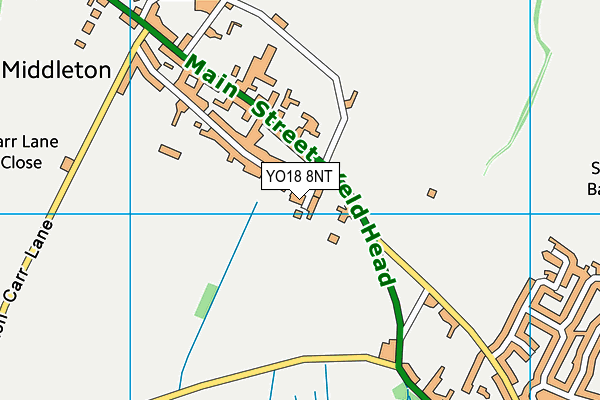 YO18 8NT map - OS VectorMap District (Ordnance Survey)