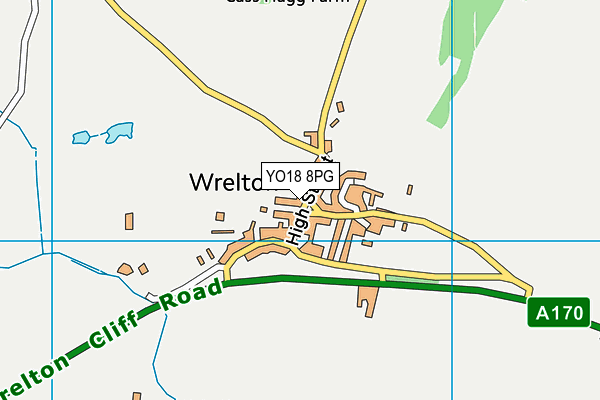 YO18 8PG map - OS VectorMap District (Ordnance Survey)