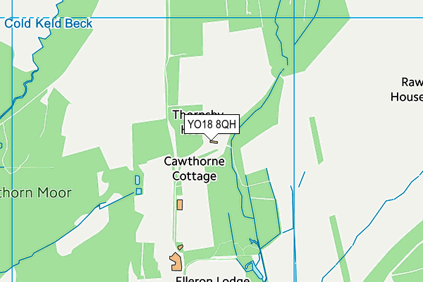 YO18 8QH map - OS VectorMap District (Ordnance Survey)