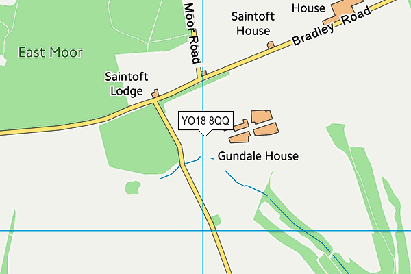 YO18 8QQ map - OS VectorMap District (Ordnance Survey)