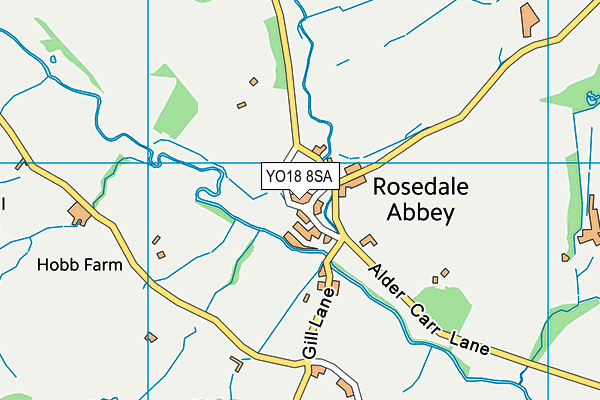 Rosedale Abbey Community Primary School map (YO18 8SA) - OS VectorMap District (Ordnance Survey)