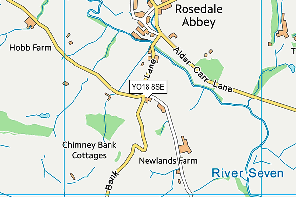 Rosedale Abbey Golf Course map (YO18 8SE) - OS VectorMap District (Ordnance Survey)