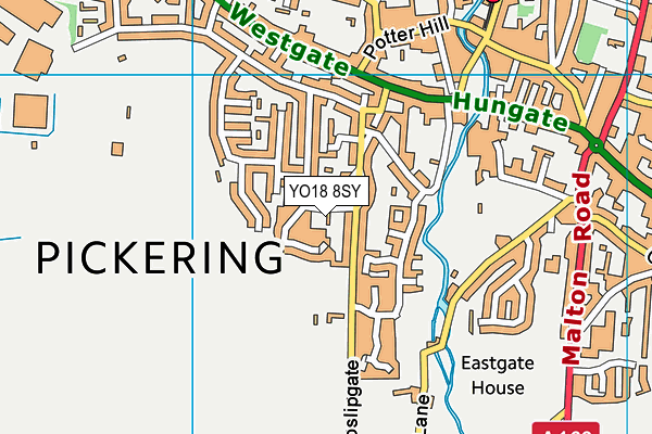 YO18 8SY map - OS VectorMap District (Ordnance Survey)