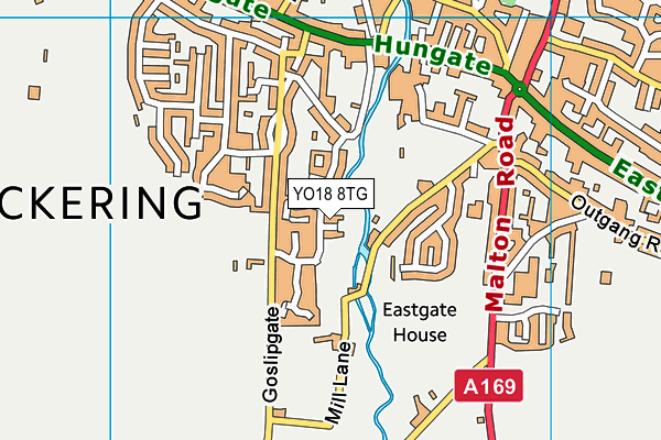 YO18 8TG map - OS VectorMap District (Ordnance Survey)