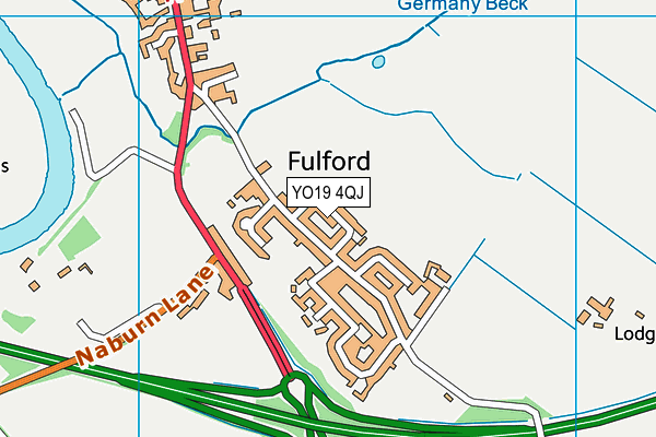 YO19 4QJ map - OS VectorMap District (Ordnance Survey)