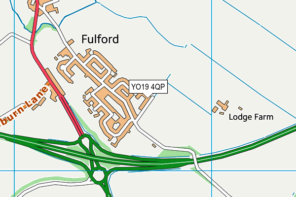 YO19 4QP map - OS VectorMap District (Ordnance Survey)