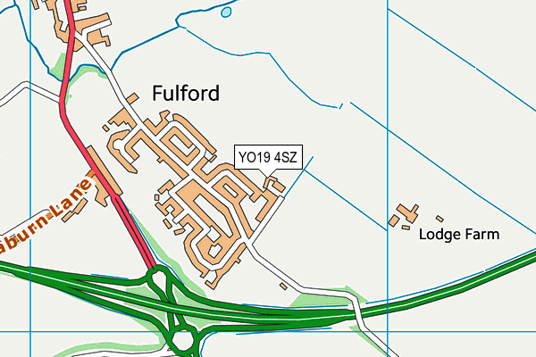 YO19 4SZ map - OS VectorMap District (Ordnance Survey)