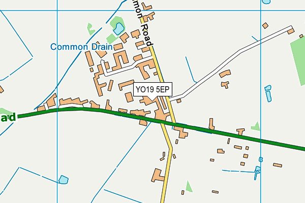 YO19 5EP map - OS VectorMap District (Ordnance Survey)