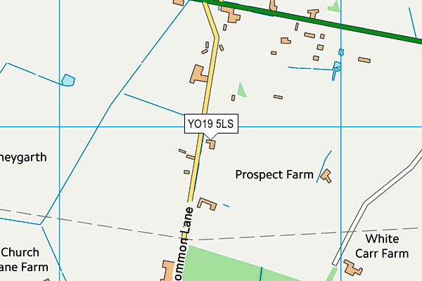 YO19 5LS map - OS VectorMap District (Ordnance Survey)