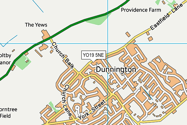 YO19 5NE map - OS VectorMap District (Ordnance Survey)