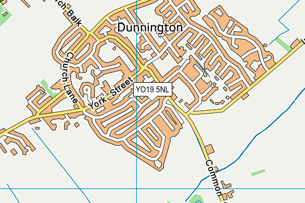 YO19 5NL map - OS VectorMap District (Ordnance Survey)