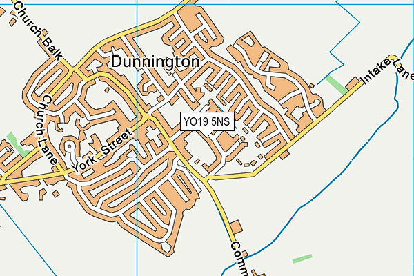 YO19 5NS map - OS VectorMap District (Ordnance Survey)