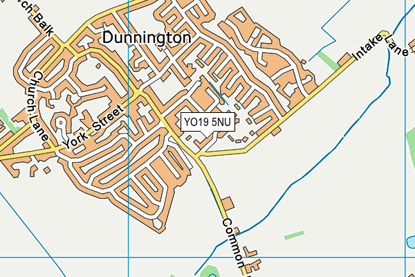 YO19 5NU map - OS VectorMap District (Ordnance Survey)