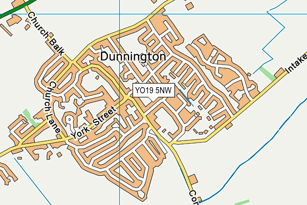 YO19 5NW map - OS VectorMap District (Ordnance Survey)