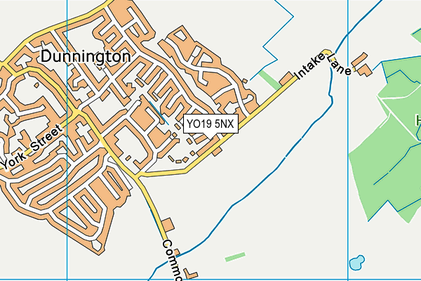 YO19 5NX map - OS VectorMap District (Ordnance Survey)
