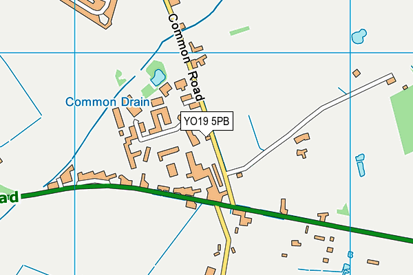YO19 5PB map - OS VectorMap District (Ordnance Survey)
