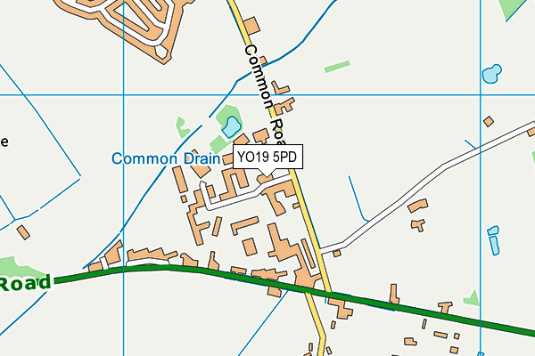 YO19 5PD map - OS VectorMap District (Ordnance Survey)