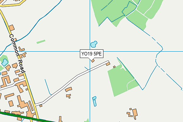 YO19 5PE map - OS VectorMap District (Ordnance Survey)