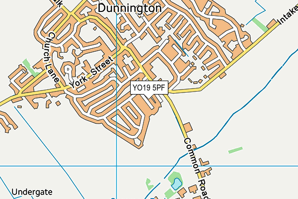 YO19 5PF map - OS VectorMap District (Ordnance Survey)