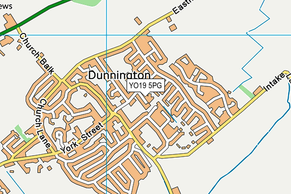 YO19 5PG map - OS VectorMap District (Ordnance Survey)