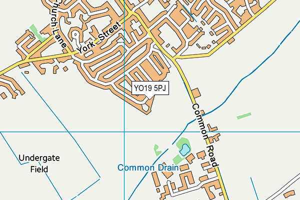 YO19 5PJ map - OS VectorMap District (Ordnance Survey)