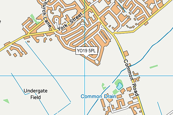 YO19 5PL map - OS VectorMap District (Ordnance Survey)