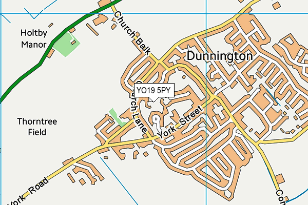 YO19 5PY map - OS VectorMap District (Ordnance Survey)
