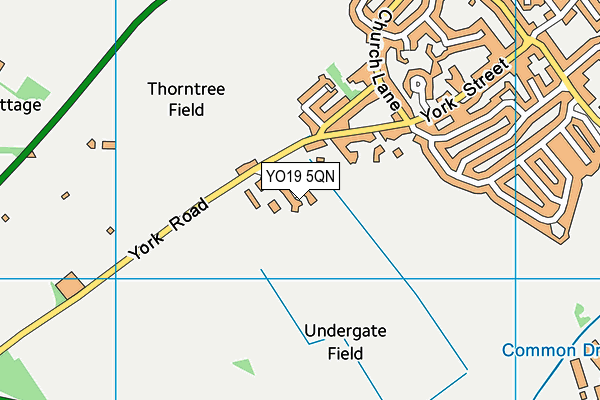 YO19 5QN map - OS VectorMap District (Ordnance Survey)