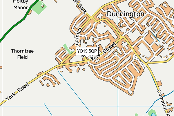 YO19 5QP map - OS VectorMap District (Ordnance Survey)