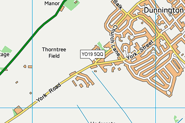 YO19 5QQ map - OS VectorMap District (Ordnance Survey)