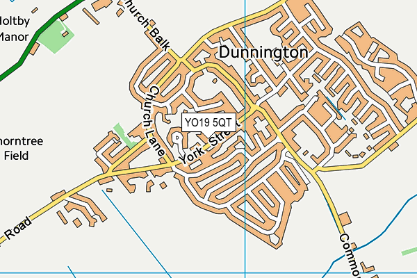 YO19 5QT map - OS VectorMap District (Ordnance Survey)