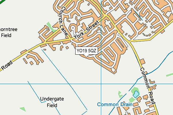 YO19 5QZ map - OS VectorMap District (Ordnance Survey)