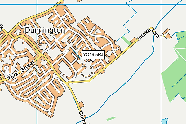 YO19 5RJ map - OS VectorMap District (Ordnance Survey)