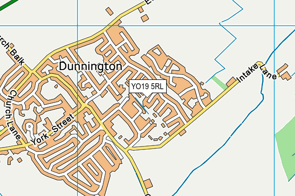 YO19 5RL map - OS VectorMap District (Ordnance Survey)