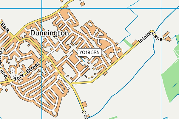 YO19 5RN map - OS VectorMap District (Ordnance Survey)