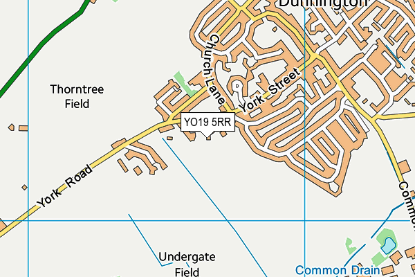 YO19 5RR map - OS VectorMap District (Ordnance Survey)