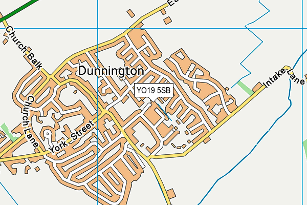 YO19 5SB map - OS VectorMap District (Ordnance Survey)