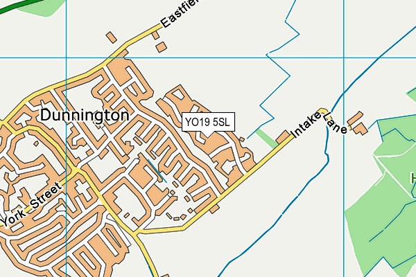 YO19 5SL map - OS VectorMap District (Ordnance Survey)