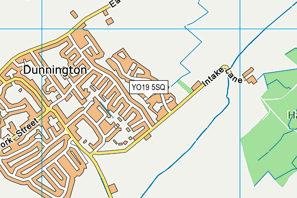 YO19 5SQ map - OS VectorMap District (Ordnance Survey)