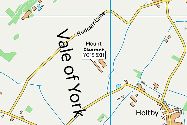 YO19 5XH map - OS VectorMap District (Ordnance Survey)