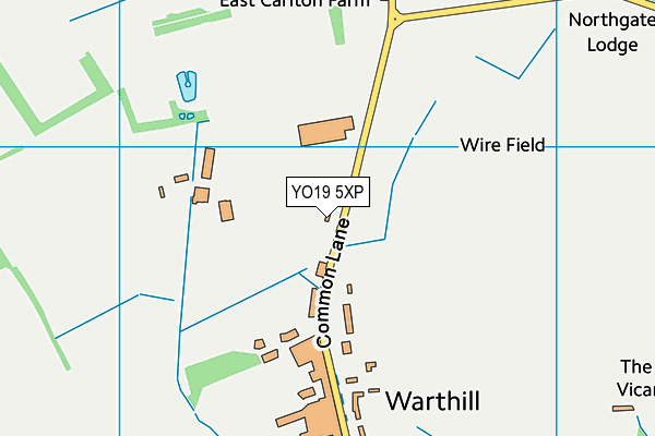 YO19 5XP map - OS VectorMap District (Ordnance Survey)