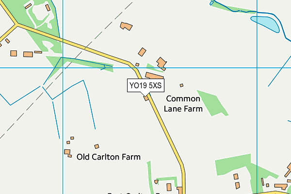 YO19 5XS map - OS VectorMap District (Ordnance Survey)