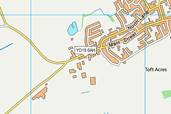 YO19 6AH map - OS VectorMap District (Ordnance Survey)